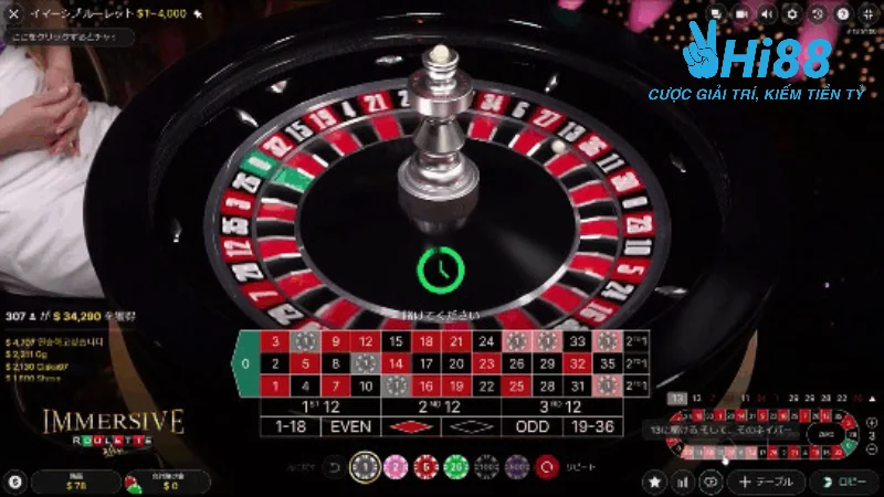 Cách chơi roulette Hi88 cực đơn giản